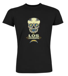 LA Chargers Sugar Skull T Shirt for Hispanic Heritage Month