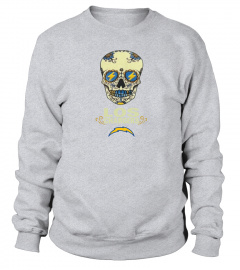 Los Angeles Chargers Sugar Skull T Shirt for Hispanic Heritage Month