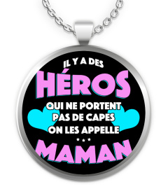 COLLIER FÊTE DES MÈRES MAMAN HÉROS