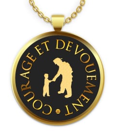 COLLIER POMPIER COURAGE & DÉVOUEMENT