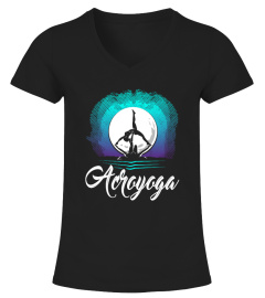 T-shirt d'AcroYoga Lunaire Noël 2016