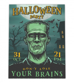 Halloween Frankenstein Party - Canvas