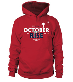 Philadelphia Phillies October Rise Red 2022 Postseason Locker Room Shirt