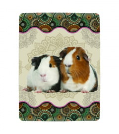 Guinea Pig Vintage Mandala Blanket