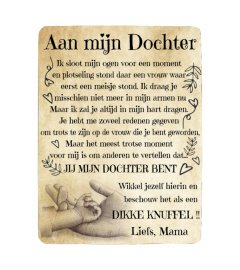 NE - DEKEN AAN MIJN DOCHTER-MAMA