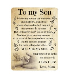 EN - BLANKET TO MY SON-MUM