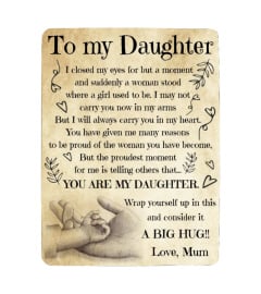 EN - BLANKET TO MY DAUGHTER-MUM