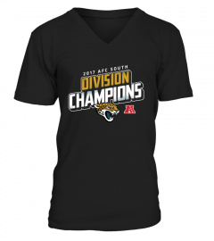 Women's Fanatics Branded Black Jacksonville Jaguars 2022 AFC South Division  Champions Divide & Conquer Long Sleeve V-Neck T-Shirt