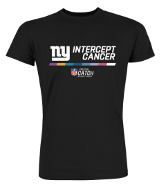 New York Giants 2022 NFL Crucial Catch Intercept Cancer T Shirt