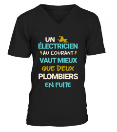 T shirt électricien au courant | Cadeau électricien humour