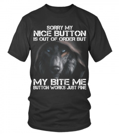 Sorry My Nice Button Wolf