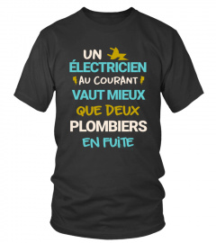 T shirt électricien au courant