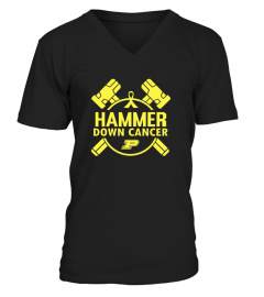 Purdue Boilermakers Champion Hammer Down Cancer T-Shirt