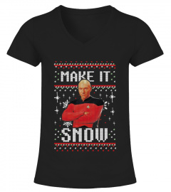 Star Trek Next Picard Make It Snow Ugly Sweater Christmas