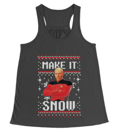 Star Trek Next Picard Make It Snow Ugly Sweater Christmas