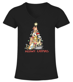 Meowy catmas Christmas tree Cat