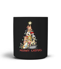 Meowy catmas Christmas tree Cat