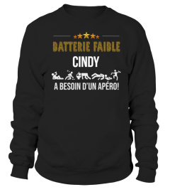 Batterie faible Cindy a besoin d'un apéro! - Edition Limitée