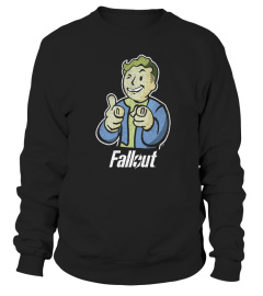 Fallout Vault Boy Mens Black Shirt
