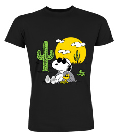 Peanuts - Summer - Snoopy &amp; Woodstock Desert Premium T-Shirt