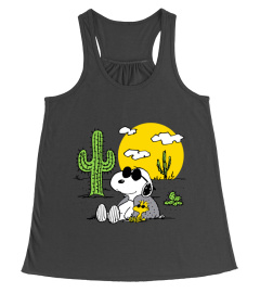 Peanuts - Summer - Snoopy &amp; Woodstock Desert Premium T-Shirt