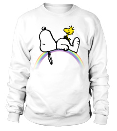 Peanuts Snoopy Woodstock rainbow T-shirt T-Shirt
