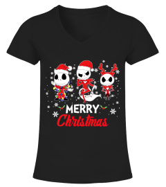 Jack Skellington Dancing Merry Christmas T Shirt The Nightmare