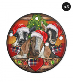 Goats Christmas Ornament
