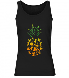 Cartoon Characters Pineapple Shirt