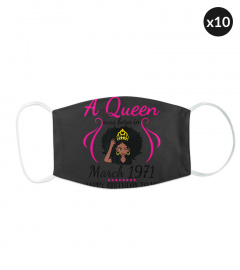 A Queen Was Born In March 1971 Happy Birthday 50 Years To Me Premium T-Shirt