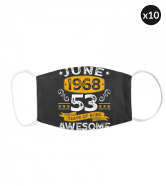 53rd Birthday Distressed June 1968 Decorations 53 Years Old T-Shirt
