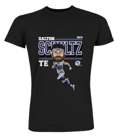 Dalton Schultz Cartoon Dallas Cowboys T Shirt