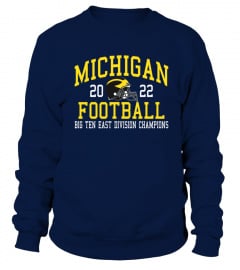 Champion University Of Michigan Football Big Ten East Champions Navy Tee Shirt