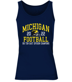 Champion University Shop Of Michigan Football Big Ten East Champions Navy Tee Shirt