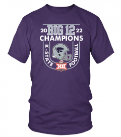 Official Blue 84 2022 Big 12 Kansas State Wildcats Football Conference Champions Locker Room T-Shirt