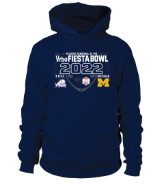 Michigan Football Shop 2022 College Football Playoff Fiesta Bowl Trophy Game Navy T Shirt