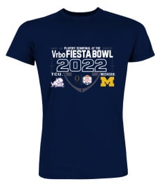 Michigan Football Shop 2022 College Football Playoff Fiesta Bowl Trophy Game Navy T Shirt