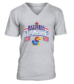 Kansas Jayhawks Shop 2022 NCAA Men's Basketball National Champions Big &amp; Tall T-Shirt