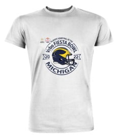 Blue84 University Of Michigan Football Women'S 2022 College Football Playoff Fiesta Bowl Gray Tee Shirt