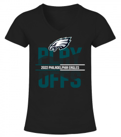 2022 Philadelphia Eagles Anthracite Playoffs Iconic T-Shirt