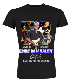 EDDIE VAN HALEN 58 YEARS OF 1964-2022