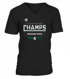 Michigan State Spartans 2021 Peach Bowl Champions Locker Room T-Shirt