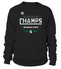 Michigan State Spartans 2021 Peach Bowl Champions Locker Room T-Shirt