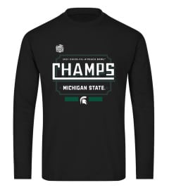 Michigan State Spartans 2021 Peach Bowl Champions Locker Room T-Shirt