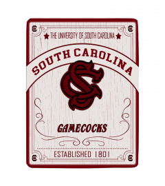 NCAA University of South Carolina Gamecocks Sherpa Fleece Blanket 001