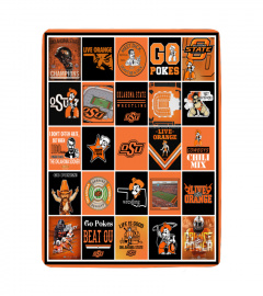 Oklahoma State Cowboys Sherpa Fleece Blanket Gifts for NCAA Fans 001