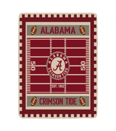 University Of Alabama Crimson Tide NCAA Sherpa Fleece Blanket 001