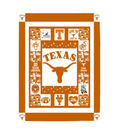 Texas Longhorns Sherpa Fleece Blanket Gifts for NCAA Fans 001