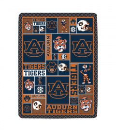 University Of Auburn Tigers Sherpa Fleece Blanket 001