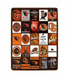 University of Oregon State Beavers Sherpa Fleece Blanket Gifts for NCAA Fans 001